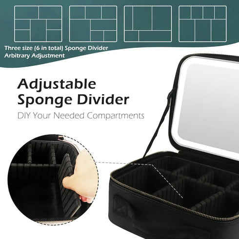 Portable Makeup Case With Mirror